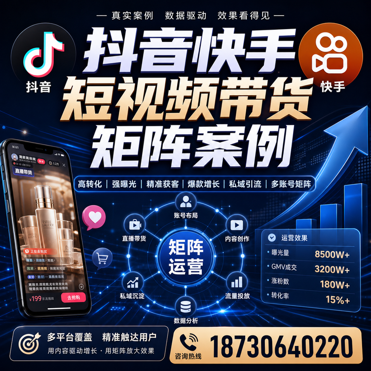 陵水短视频带货团队多平台矩阵自动分发案例